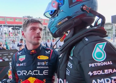 Max Verstappen confronts George Russell and launches furious rant after collision
