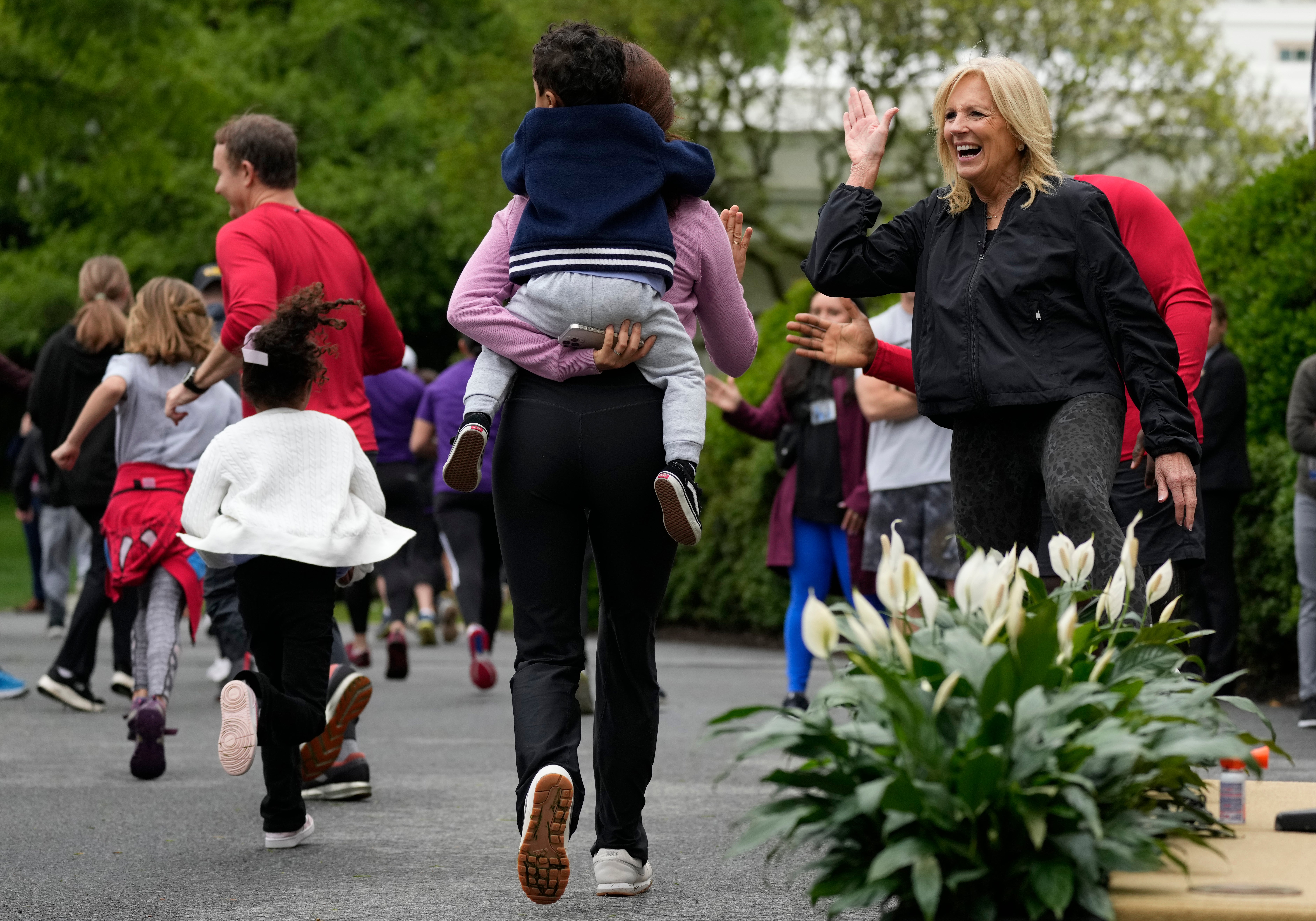 Jill Biden Military Kids Workout