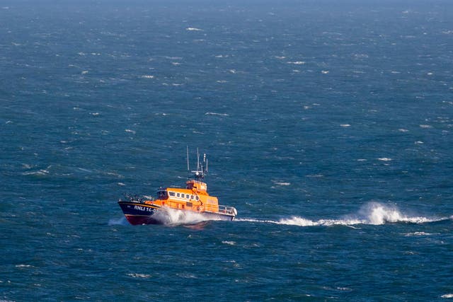 RNLI vessels attended the scene (Steve Parsons/PA)