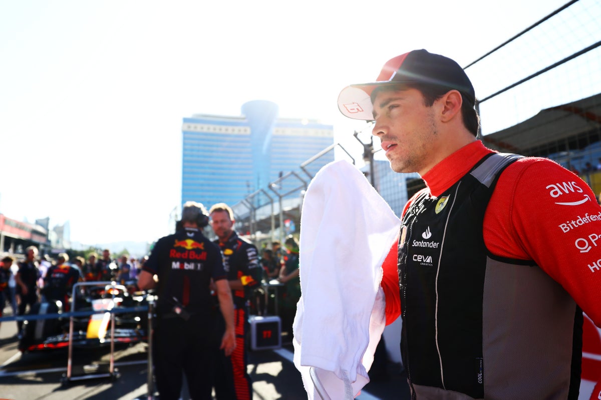F1 LIVE: Azerbaijan Grand Prix latest race updates with Charles Leclerc on pole