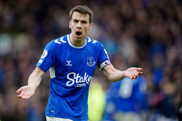 Everton captain Seamus Coleman is set to return to the side for the crunch clash at Leicester (Peter Byrne/PA)