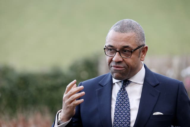 Foreign Secretary James Cleverly (Peter Morrison/PA)