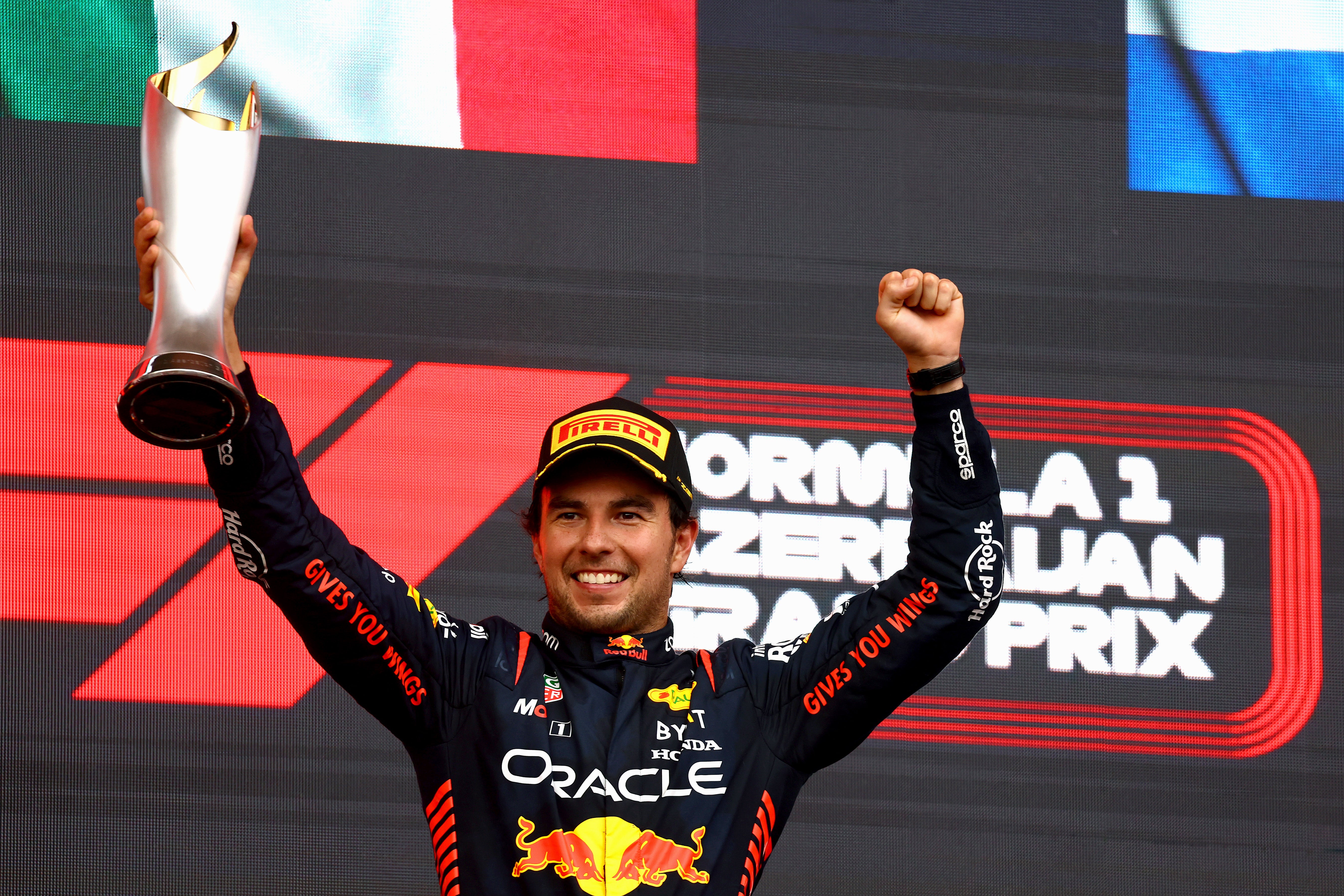 Sergio Perez won the Azerbaijan Grand Prix with an impressive drive