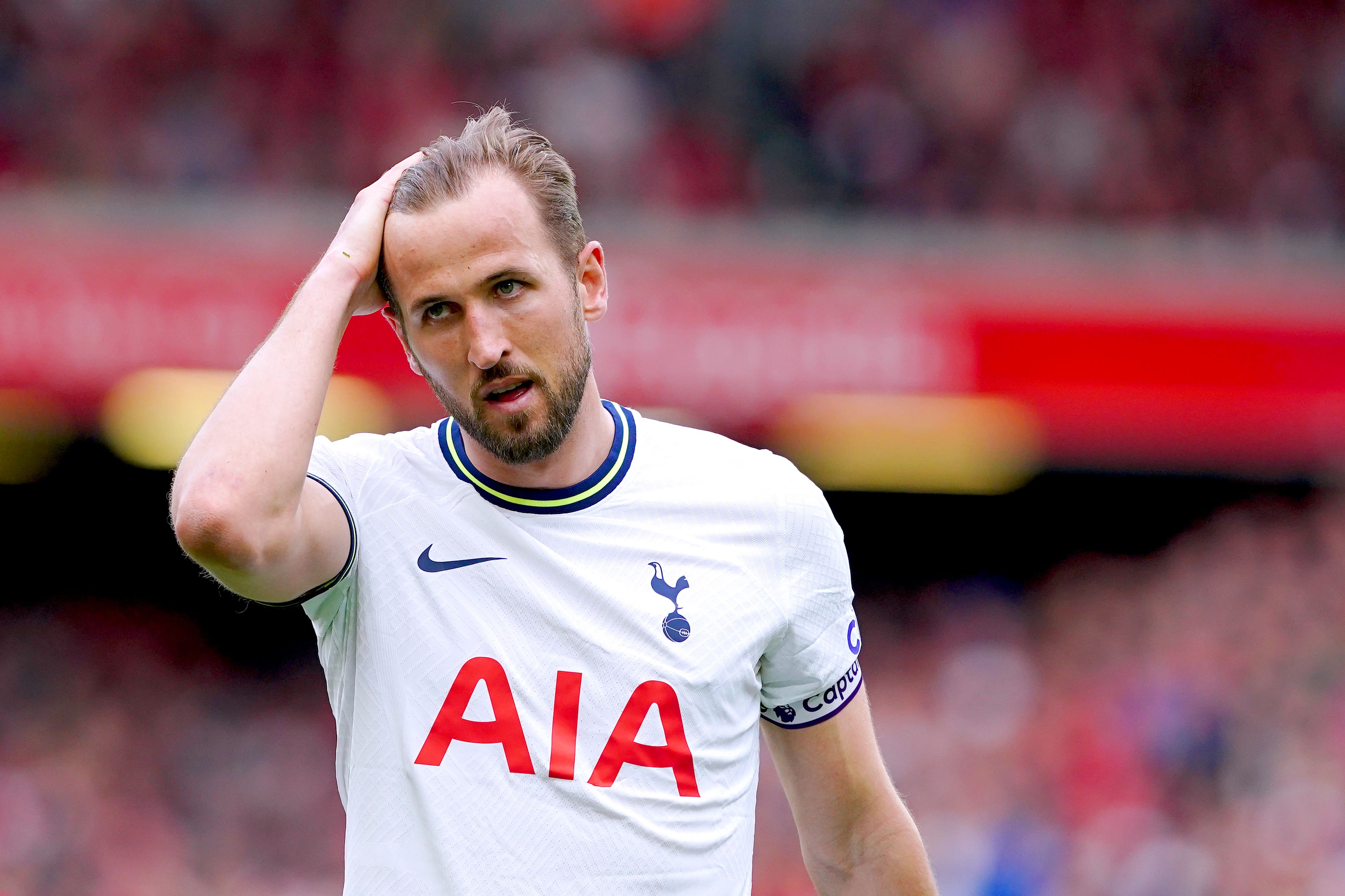 Harry Kane said Tottenham are not playing as team after a 4-3 loss at Liverpool (Peter Byrne/PA)