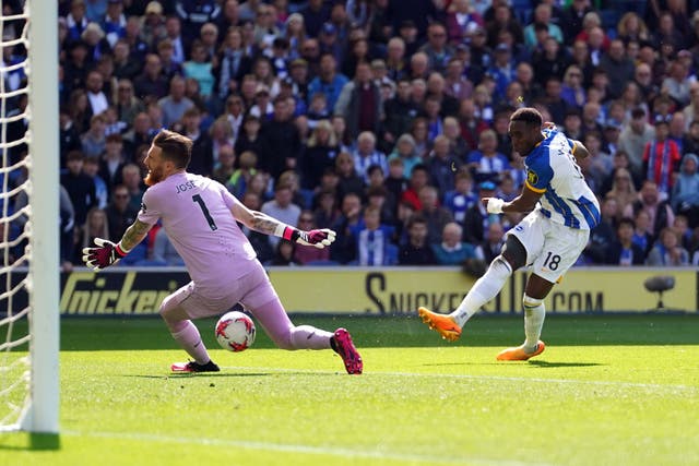 Danny Welbeck scored twice for Brighton against Wolves (Adam Davy/PA).