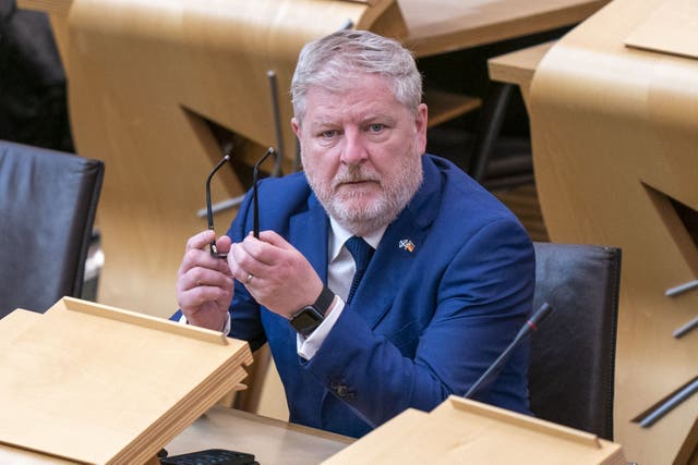 Angus Robertson has written a lengthy letter to James Cleverley (Jane Barlow/PA)
