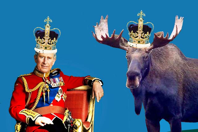 Charles has released his latest piece, ‘Monarchs of the North’, ahead of King Charles III’s coronation. Image credit: Charles Pachter/PA