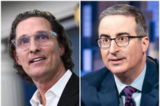 John Oliver mocks Matthew McConaughey’s five-hour seminar: ‘Dicey racial imagery’