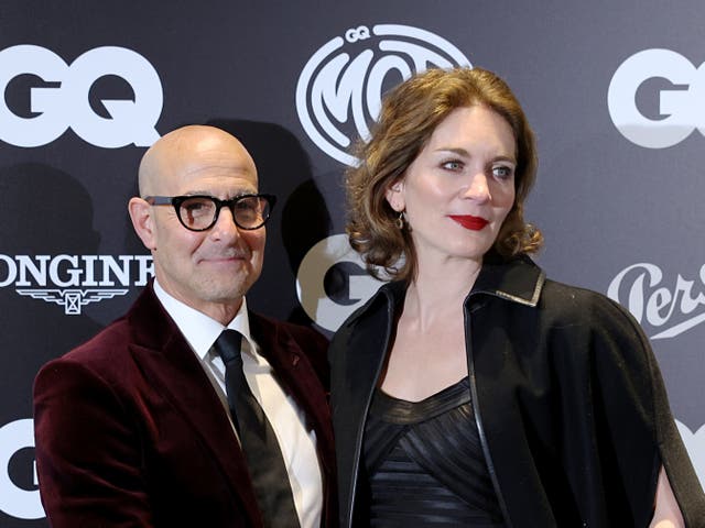 <p>Stanley Tucci Felicity Blunt</p>