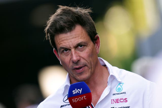 Toto Wolff’s Mercedes team are way behind Red Bull (David Davies/PA)