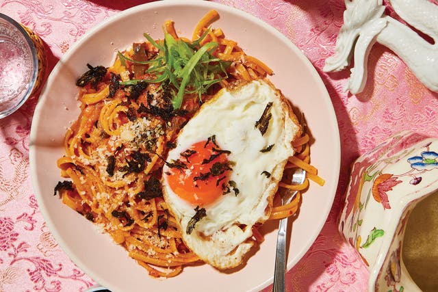 <p>This pasta comes together in just 15 minutes with store-cupboard ingredients </p>
