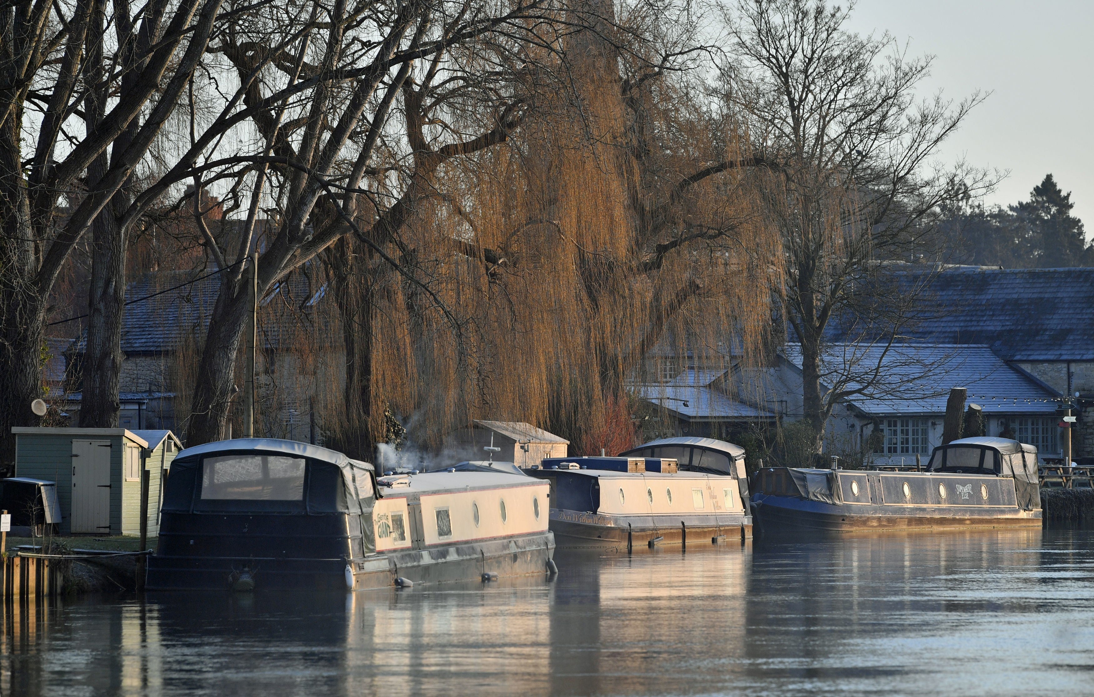 Four teenagers believed to be about 17 had been in the River Thames, near Lechlade on Thames