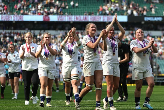 <p>England’s Six Nations win over France was watched by a record crowd for any women’s rugby game </p>