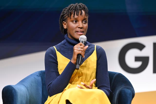 <p>Climate activist Vanessa Nakate speaks at the Global Citizen NOW Summit at The Glasshouse on April 27, 2023 in New York City</p>