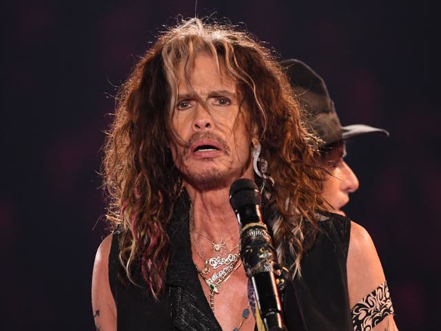 <p>US singer-songwriter Steven Tyler of Aerosmith performs during the 62nd Annual Grammy Awards on January 26, 2020, in Los Angeles. (Photo by Robyn Beck / AFP) (Photo by ROBYN BECK/AFP via Getty Images)</p>