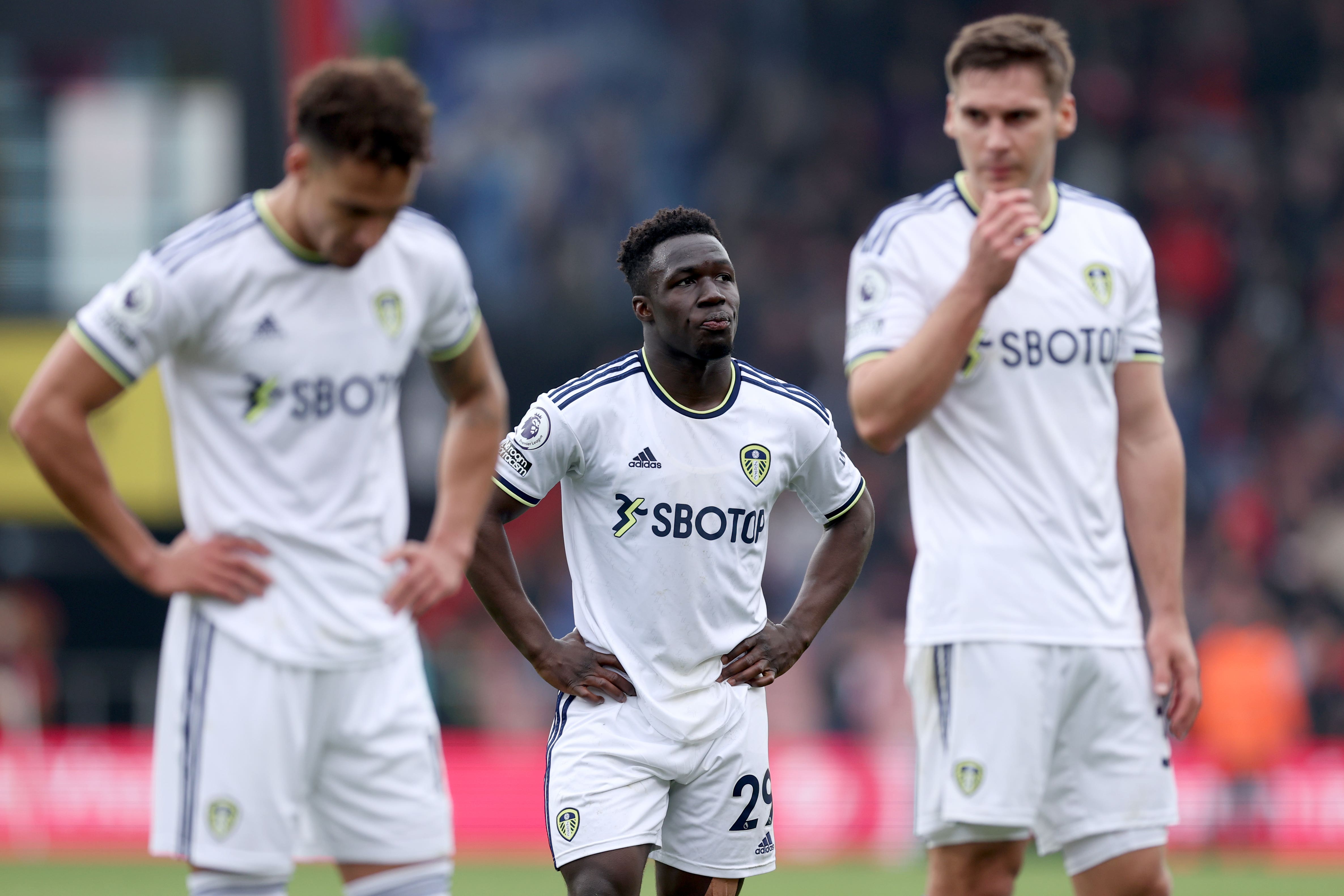 Leeds suffered a 4-1 defeat at Bournemouth on Sunday (Steven Paston/PA)