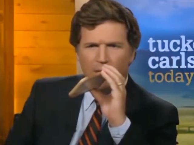 <p>Tucker Carlson trashing Fox News’ streaming platform, Fox Nation, in a leaked video obtained by Media Matters</p>