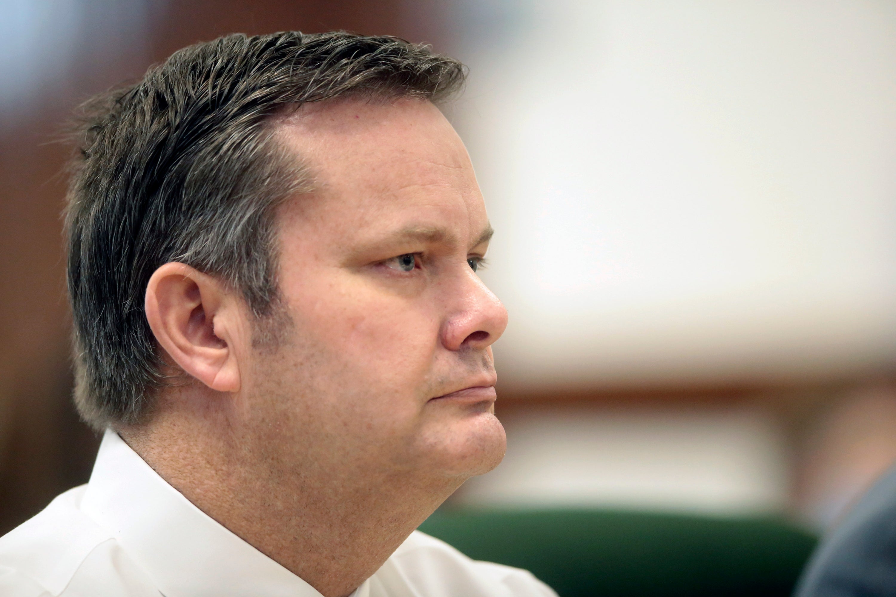 Chad Daybell appears during a court hearing in St. Anthony, Idaho, in August 2020