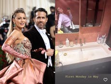 Blake Lively shares photo of herself pumping breast milk after Ryan Reynolds addresses absence at Met Gala