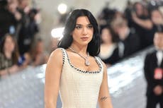 Dua Lipa sparks comparisons to Ocean’s 8 with 100-carat diamond necklace at Met Gala