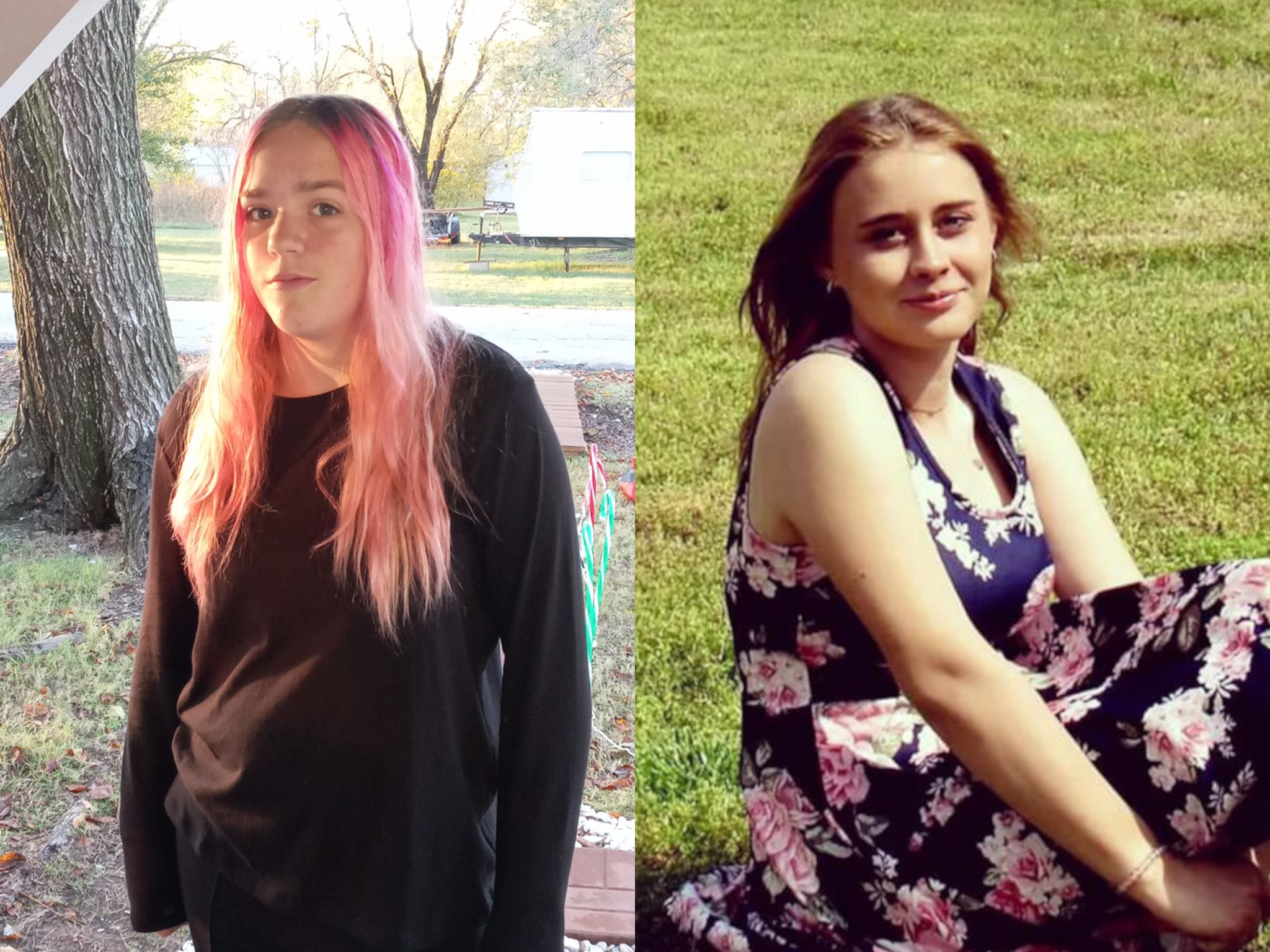 Missing girls Brittany Brewer, 15, left, and Ivy Webster, 14, right, were found dead in Oklahoma in May 2023