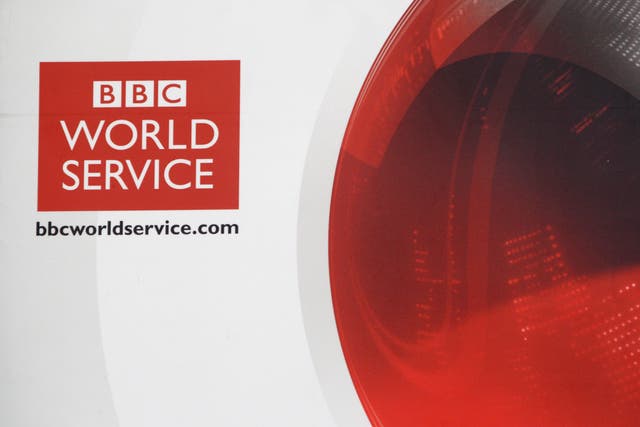 The BBC World Service logo (Lewis Whyld/PA)