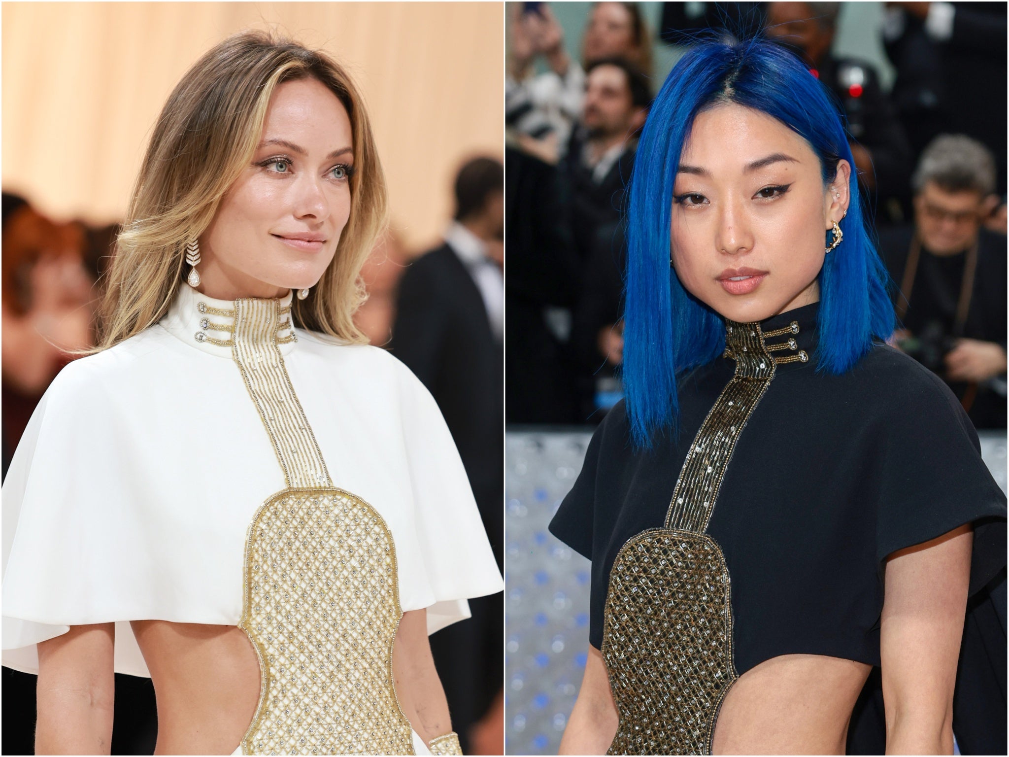 Olivia Wilde and Margaret Zhang wear the same dress to…