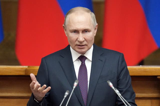 <p>Putin has slowly turned into a Bond villain caricature of himself</p>