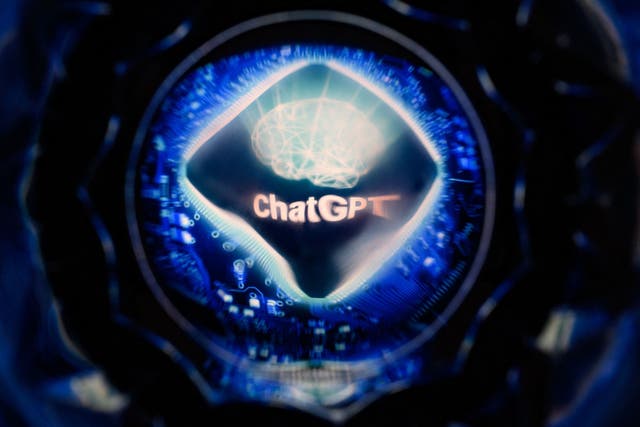 <p>A screen displaying the logo of ChatGPT, the conversational artificial intelligence software application developed by OpenAI, taken on 26 April, 2023 in Toulouse, southwestern France</p>