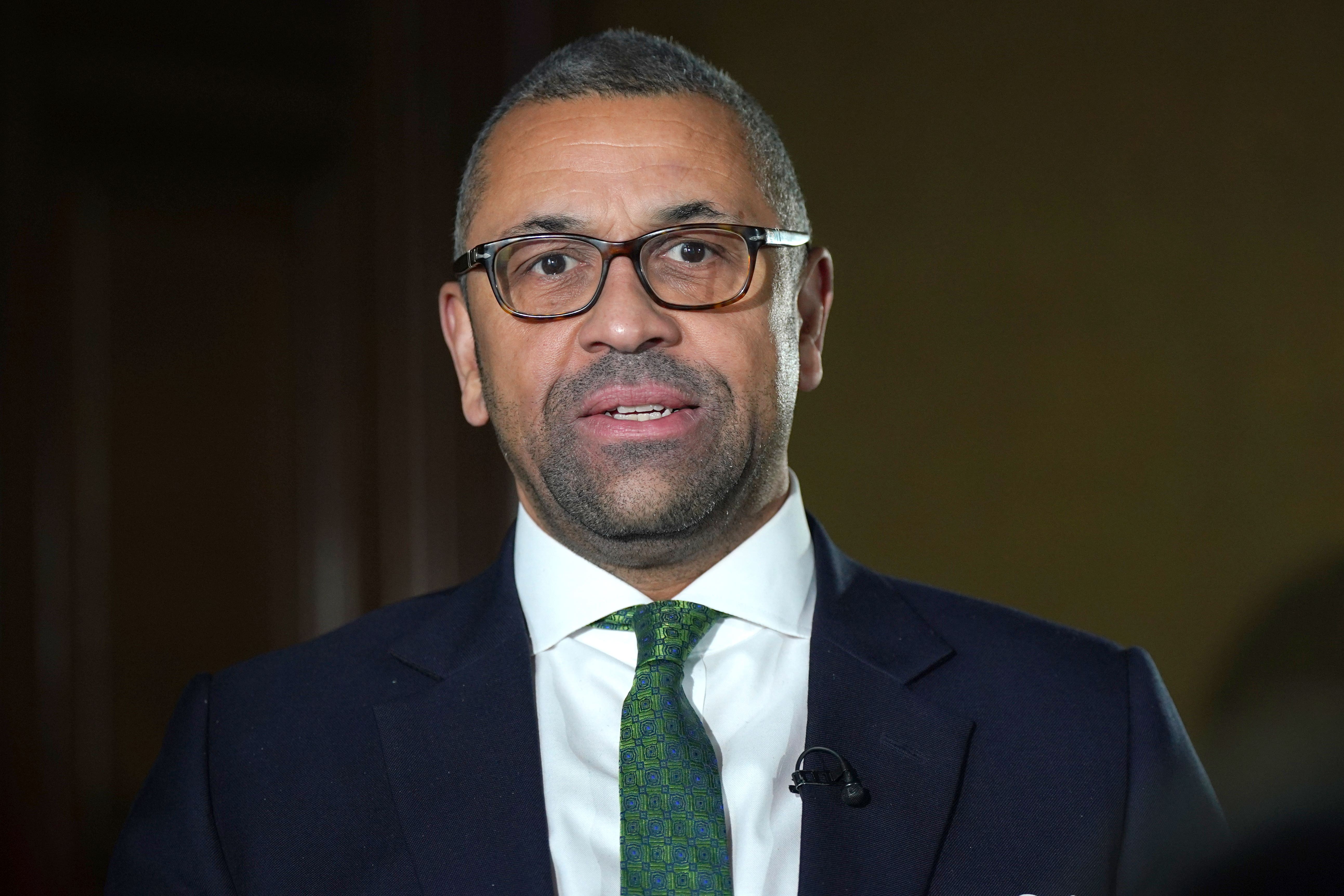 James Cleverly said he expects to meet China’s vice-president when he visits the UK for the King’s coronation (PA)