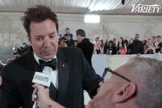 Jimmy Fallon throws support behind striking writers at Met Gala: ‘We’ll go dark’