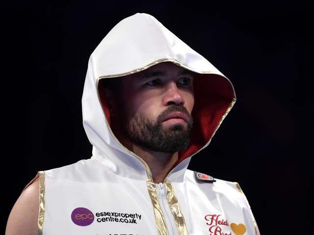 <p>John Ryder ahead of his victory over Daniel Jacobs in February 2022</p>