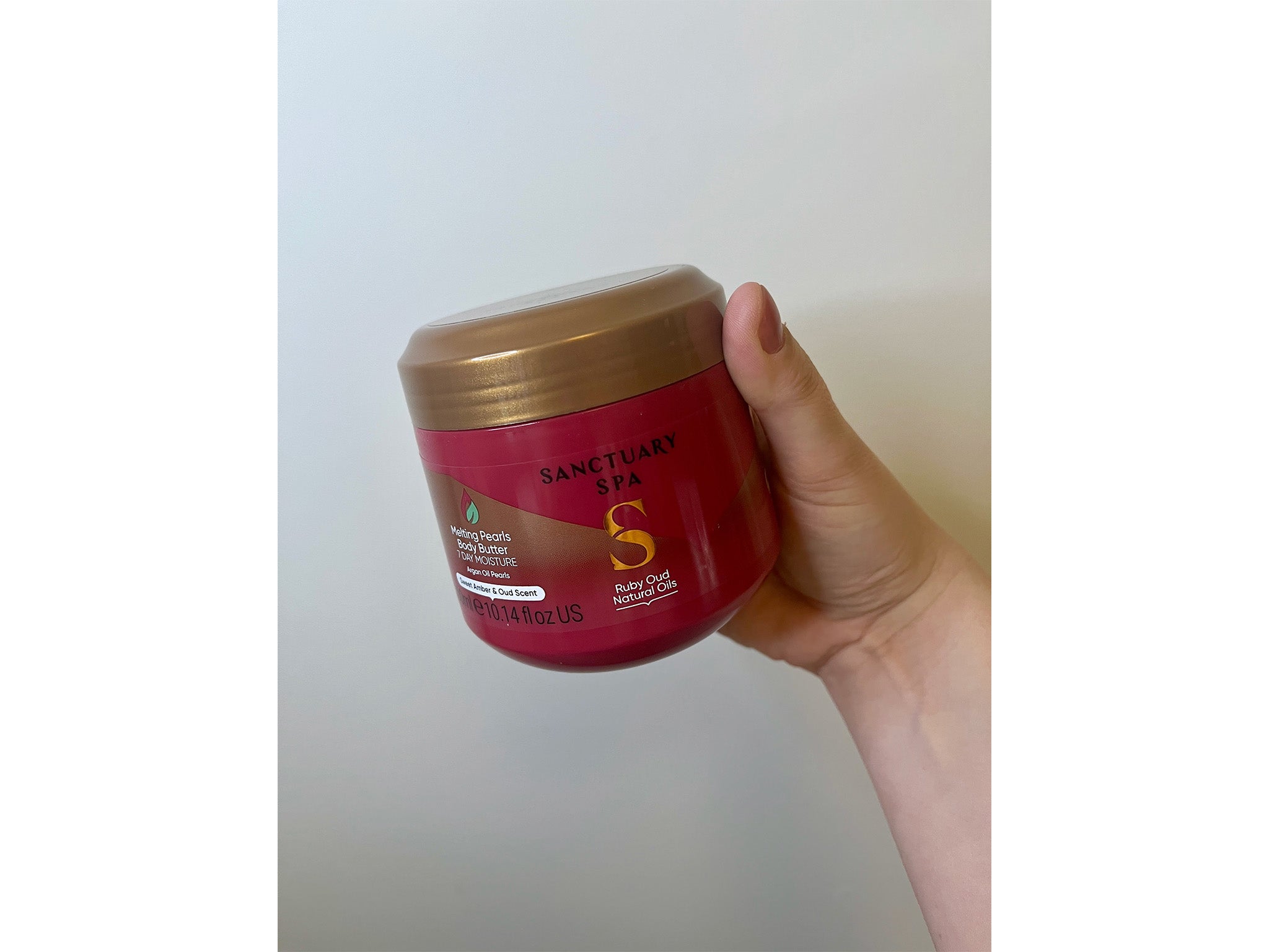 Sanctuary Spa ruby oud natural oils melting pearls body butter