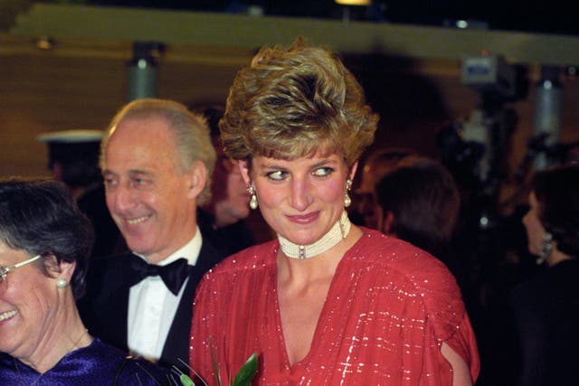 Diana at the premiere of Hot Shots! (PA)