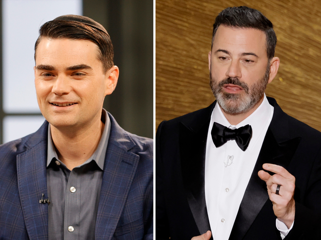 <p>Ben Shapiro and Jimmy Kimmel</p>