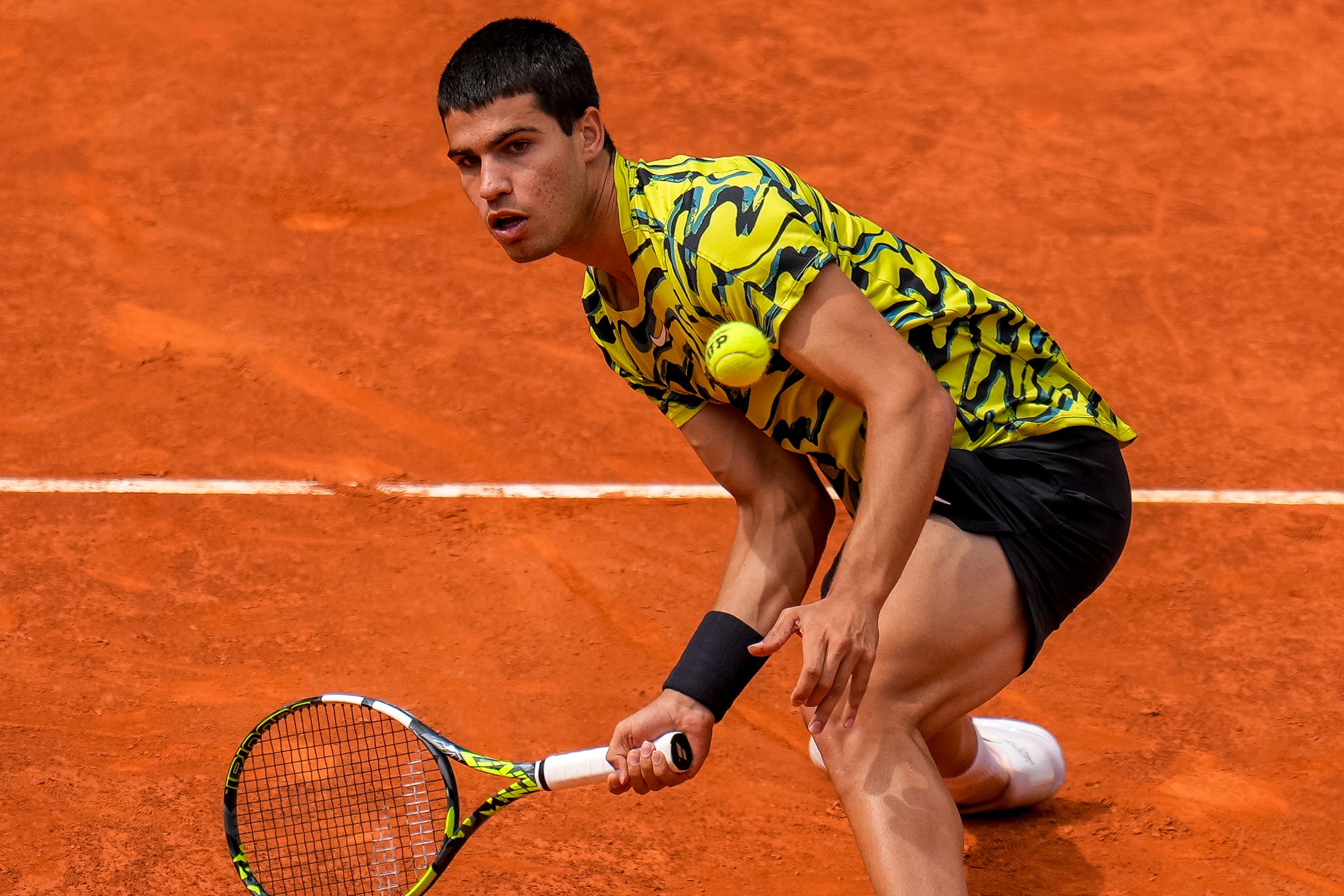 Carlos Alcaraz (pictured) eased past Alexander Zverev (Manu Fernandez/AP)