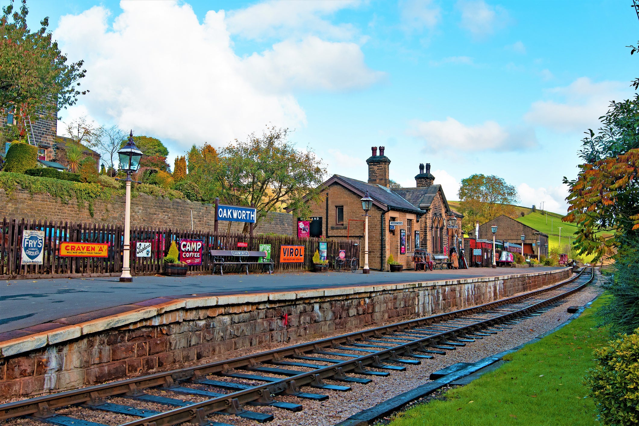 Oakworth station on the Keighly & Worth valley railway route