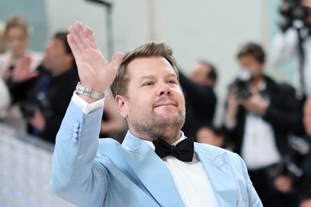 <p>James Corden and Julia Carey attend The 2023 Met Gala Celebrating "Karl Lagerfeld: A Line Of Beauty" at The Metropolitan Museum of Art on May 01, 2023 in New York City. (Photo by Mike Coppola/Getty Images)</p>