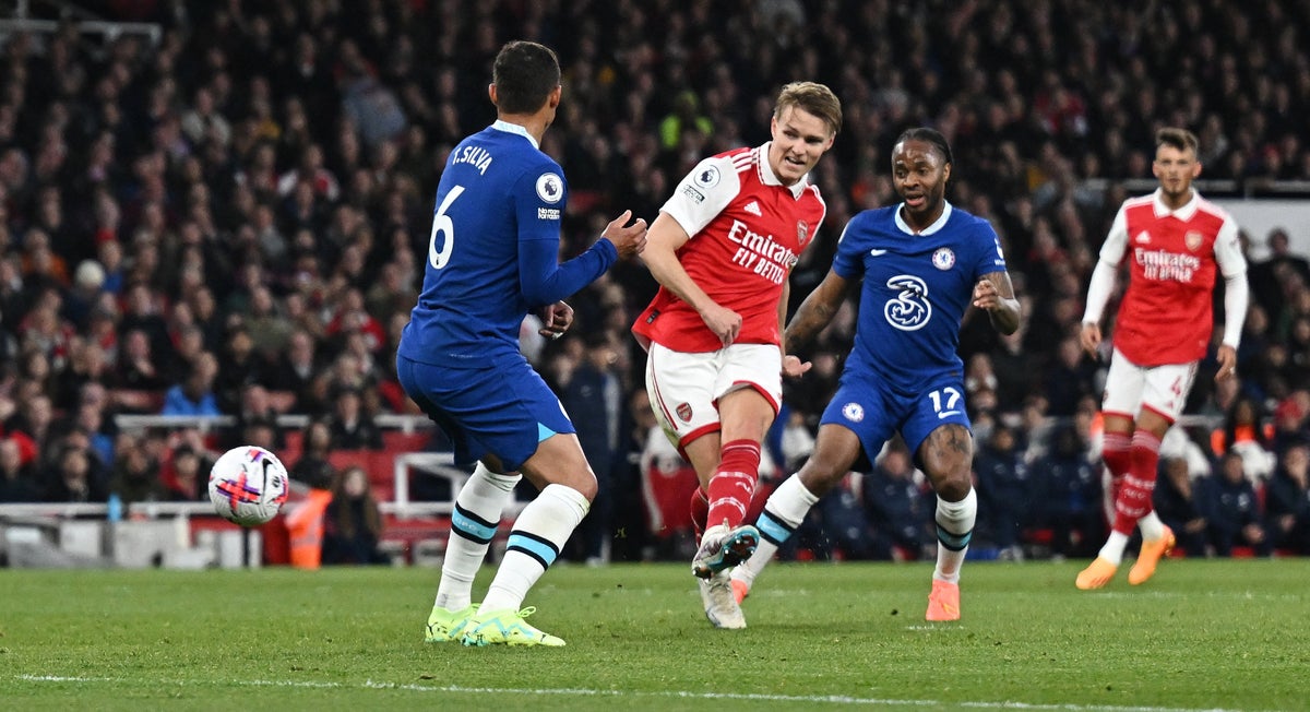 Arsenal vs Chelsea LIVE: Score and updates from Premier League clash as Martin Odegaard and Gabriel Jesus give Gunners control