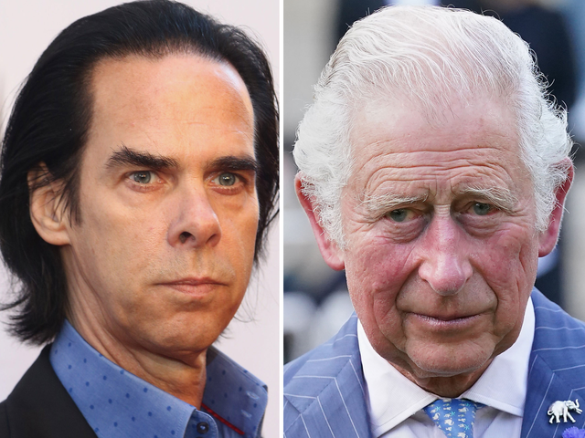 <p>Nick Cave and King Charles III</p>