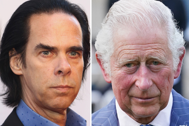 <p>Nick Cave and King Charles III</p>