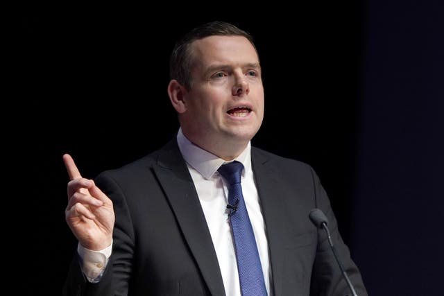 Scottish Tory leader Douglas Ross will lead the debate on the SNP’s finances (Andrew Milligan/PA)