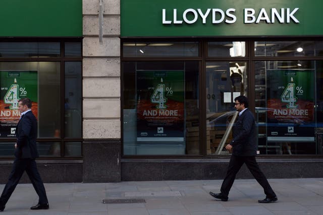Lloyds said it was seeing ‘modest’ increases in borrowers falling into arrears (PA)