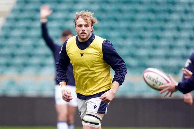 Jonny Gray is a major doubt for the Rugby World Cup in September after dislocating his kneecap (Adam Davy/PA)