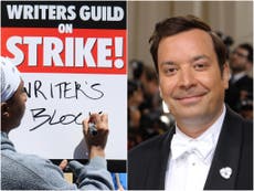 Jimmy Fallon accused of skipping Tonight Show pay meeting as writers’ strike gets underway