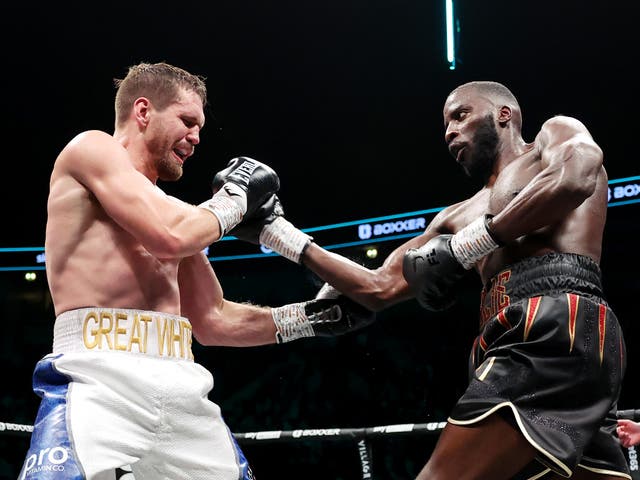 <p>David Light (left) lost to Lawrence Okolie on points in March</p>