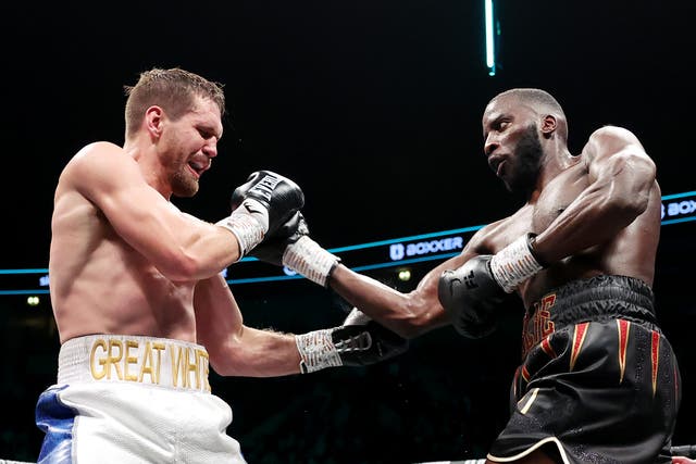 <p>David Light (left) lost to Lawrence Okolie on points in March</p>