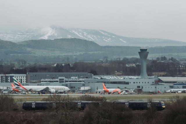 Edinburgh Airport workers are to be balloted for strike action (Paul Corson/Alamy/PA)