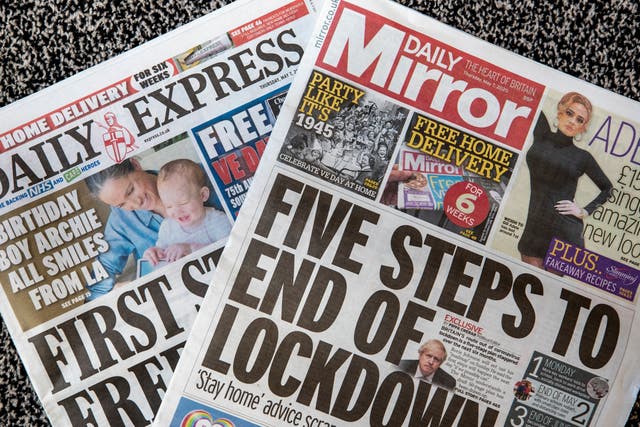 Daily Mirror publisher Reach has blamed changes to the way Facebook displays news content for a drop in its digital turnover (PA)