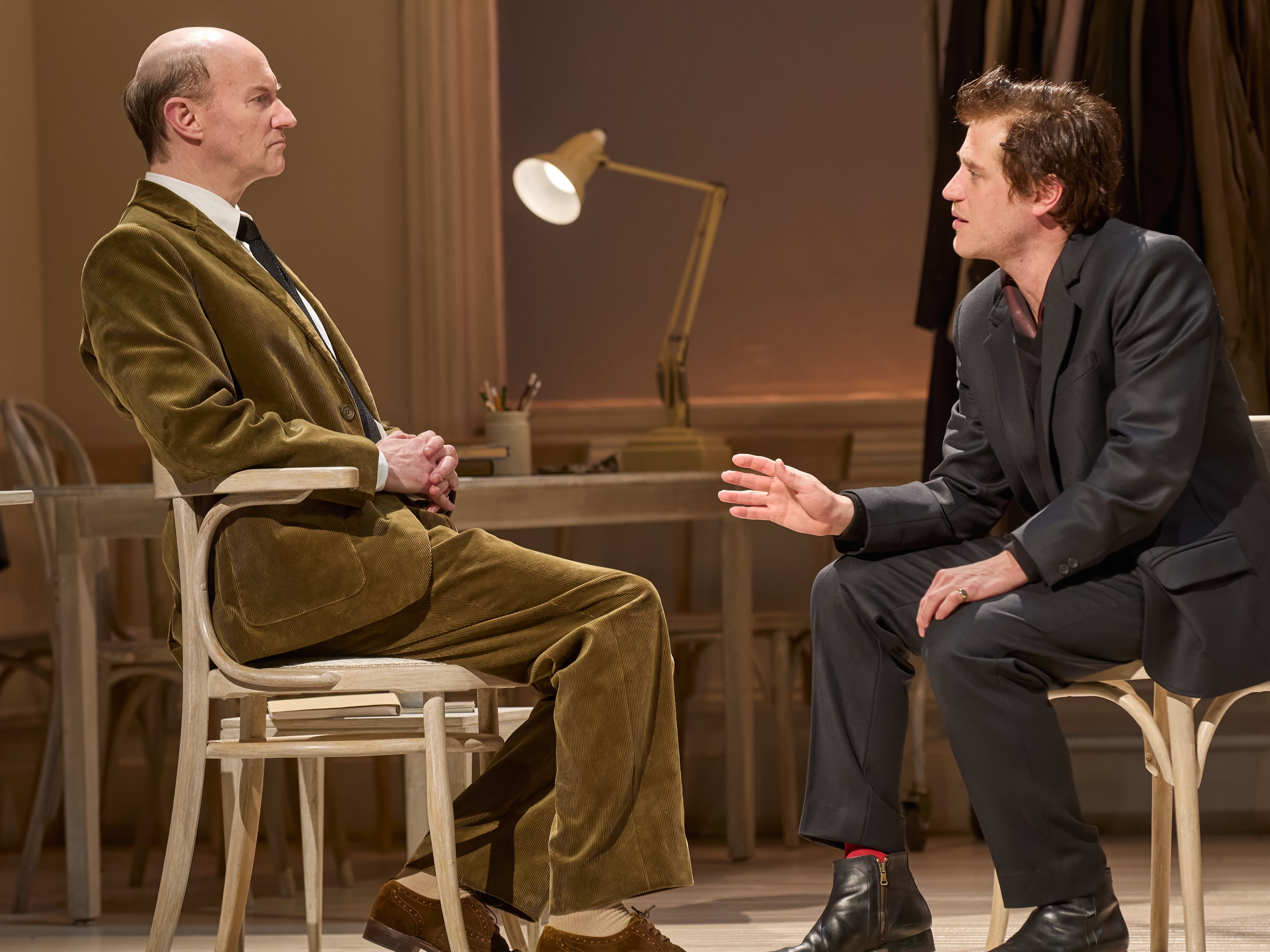 Mark Gatiss and Johnny Flynn in ‘The Motive and the Cue’